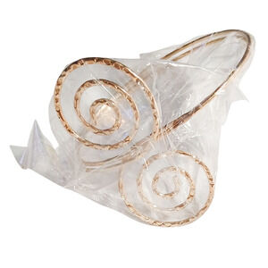 Boutique New gold tone Egyptian style double swirl arm bangle